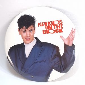 Vintage 1989 New Kids on the Block Jordan Knight NKOTB Large 6" Inch Button Pin
